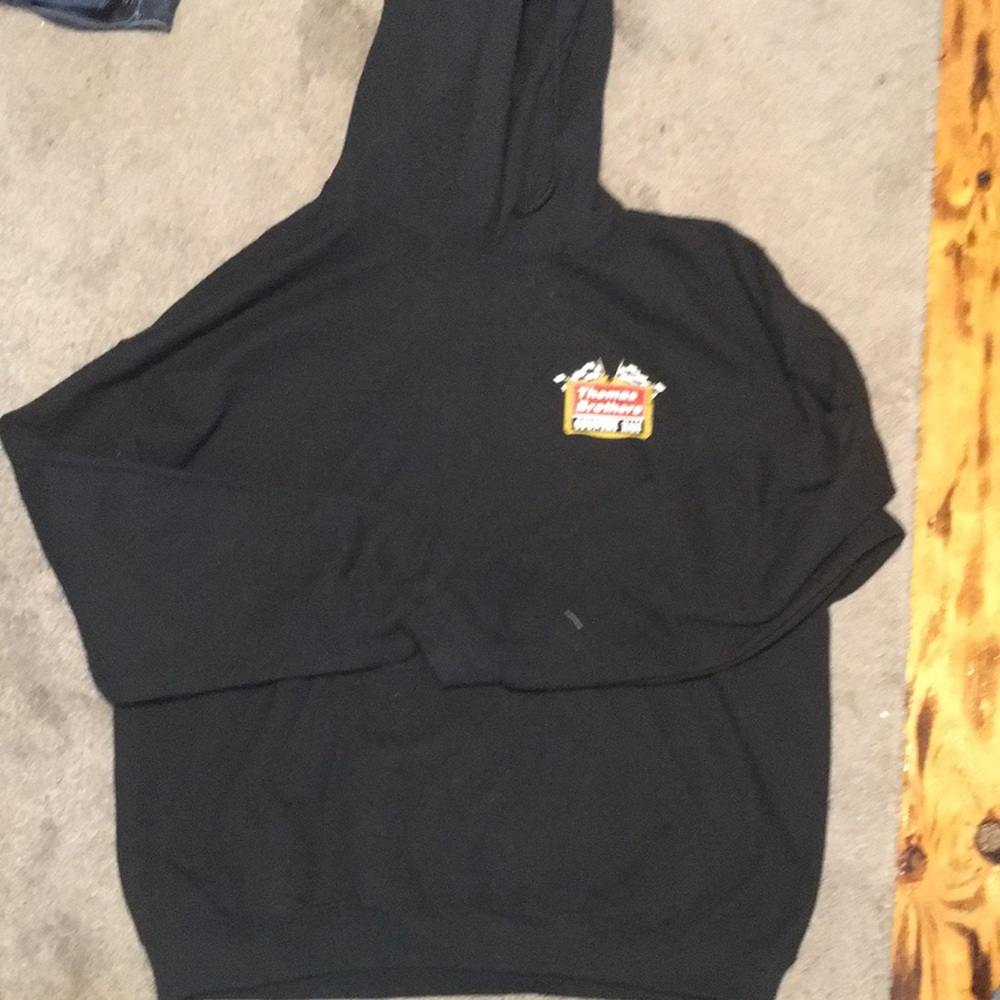 Black racing hoodie